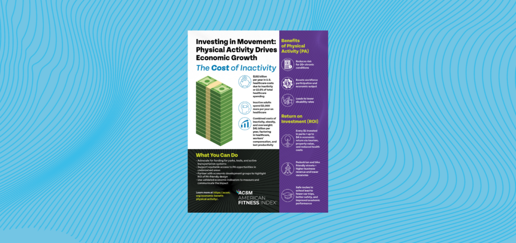 economic cost of inactivity infographic featured image